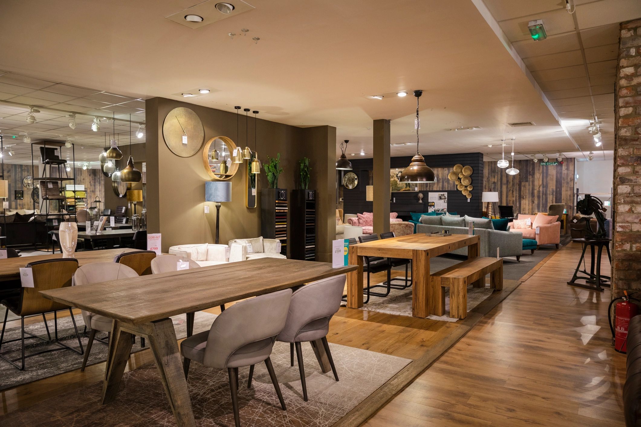 Furniture showroom interior
