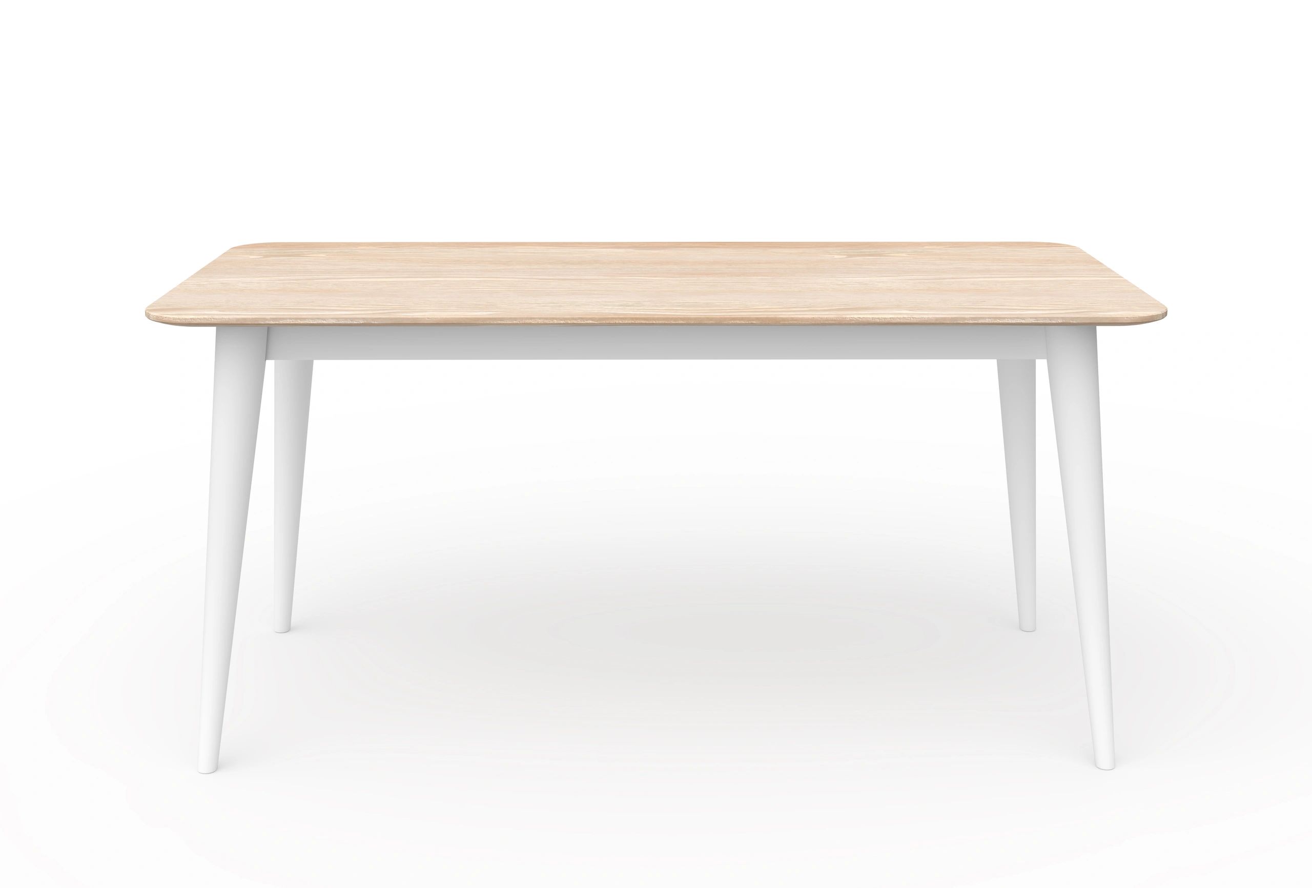 Front view modern wooden table